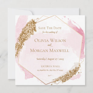 Tarjeta de guardar la fecha para las invitaciones