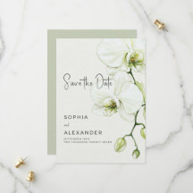 Tarjeta de guardar la fecha para una boda moderna.