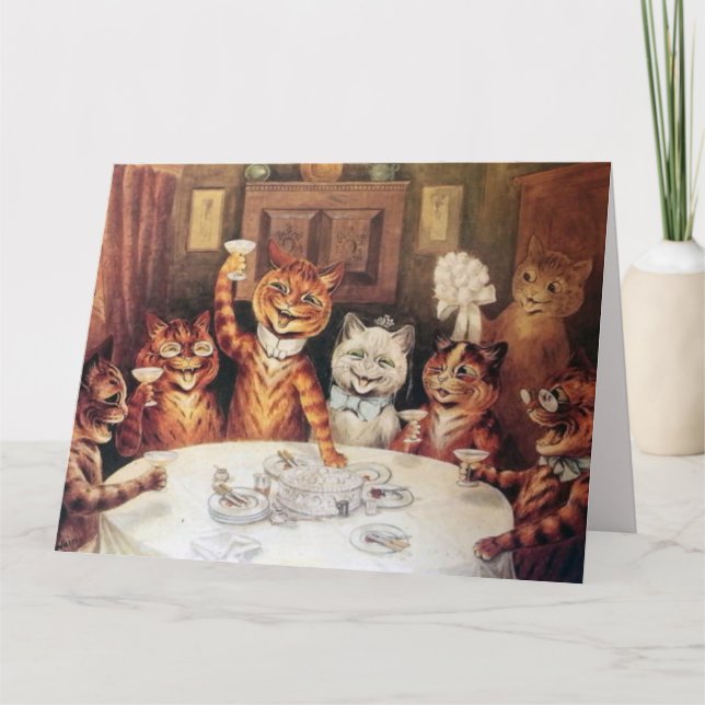 TARJETA DE GUAY CAT DE BIRTHDAY LOUIS WAIN SUPERVI (Anverso)