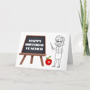 TARJETA DE Guay PARA *PROFESOR* EN EL "CUMPLEAÑOS"