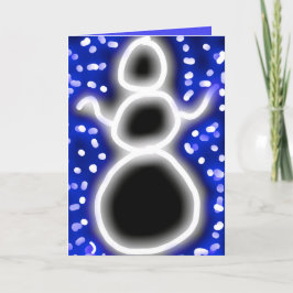 Tarjeta de Guay Snowman para Año Nuevo
