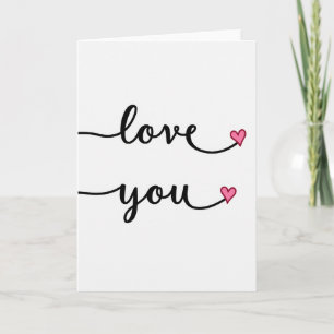 Tarjeta de guión Corazones Te Amo