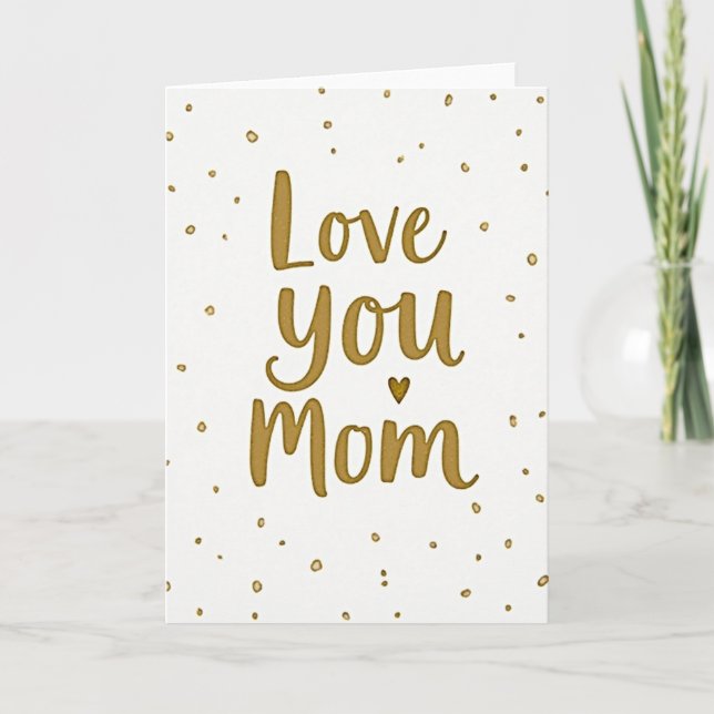 Tarjeta de guión de corazón dorado (Anverso)