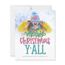 Tarjeta de guión de fotos de Budget Merry Christma