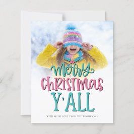 Tarjeta de guión de fotos de Budget Merry Christma