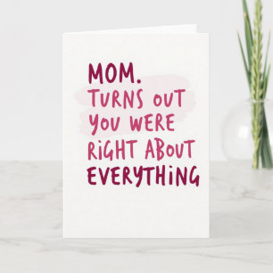 Tarjeta de guión del día de la madre Berry Hues
