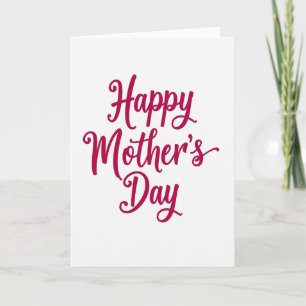 Tarjeta de guión del día de la madre más dulce