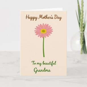 Tarjeta de guión elegante para la mejor mamá