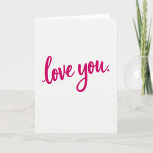 Tarjeta de guión simple Te Amo