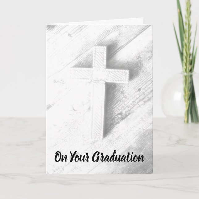 Tarjeta de guiones de graduación cruzada (Anverso)