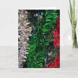 tarjeta de guirnalda de Navidad
