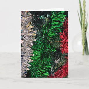 tarjeta de guirnalda de Navidad