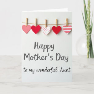Tarjeta de guirnalda del Día de las Madres con muc
