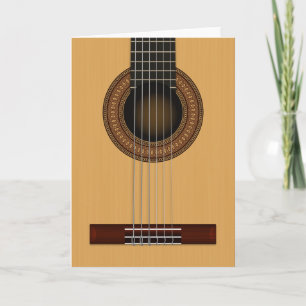Tarjeta de guitarra acústica