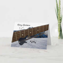 Tarjeta de Guitarra Eléctrica de Navidad