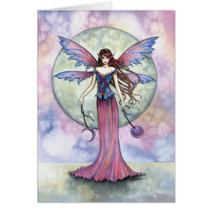 Tarjeta de Hada Celestial Gótica por Molly Harriso