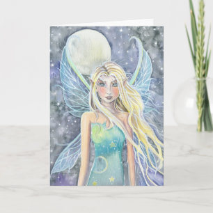 Tarjeta de Hada Celestial Soñadora por Molly Harri