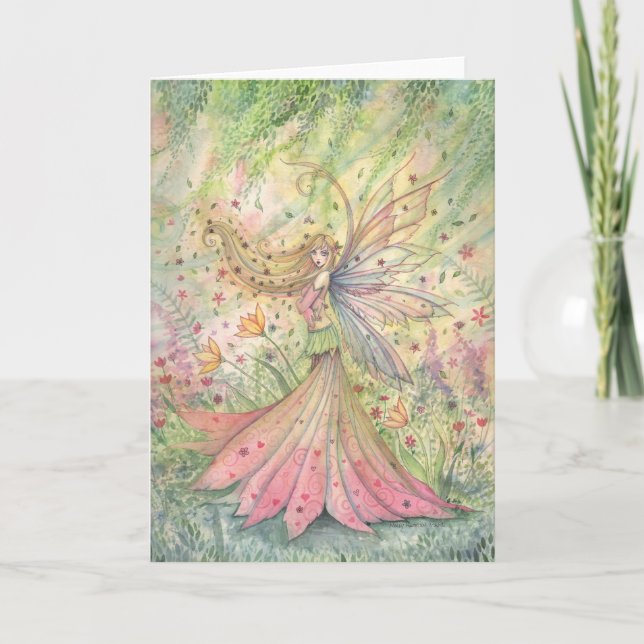 Tarjeta de Hada de Flor de Verano (Anverso)