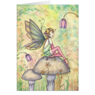 Tarjeta de hada de flor linda por Molly Harrison