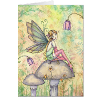 Tarjeta de hada de flor linda por Molly Harrison