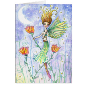 Tarjeta de Hada de las Flores por Molly Harrison