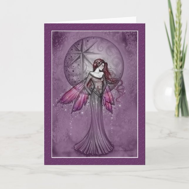 Tarjeta de Hada de Navidad por Molly Harrison (Anverso)