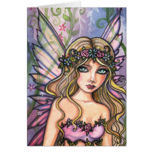 Tarjeta de Hada del Jardín Dulce por Molly Harriso