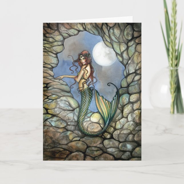Tarjeta de Hada Sirena por Molly Harrison (Anverso)
