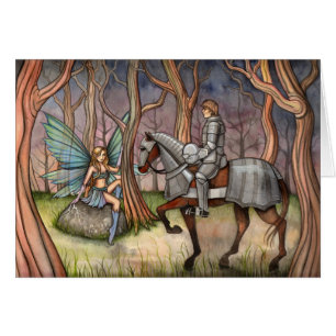 Tarjeta de Hada y Caballero por Molly Harrison