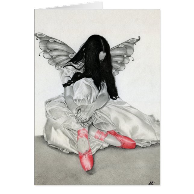 Tarjeta de hadas de la bailarina (Frente)