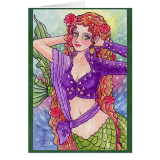Tarjeta de hadas de la fantasía del mar de la