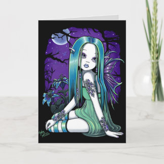 Tarjeta de hadas del arte de Lilly de la luna