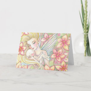 Tarjeta de hadas del día de la madre, por siempre