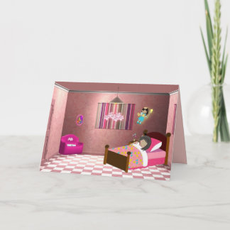 Tarjeta de hadas dentales para chicas 2