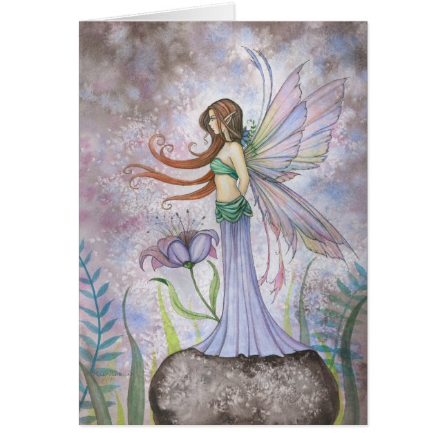 Tarjeta de hadas Dream Lily Fairy de Molly Harriso (Frente)