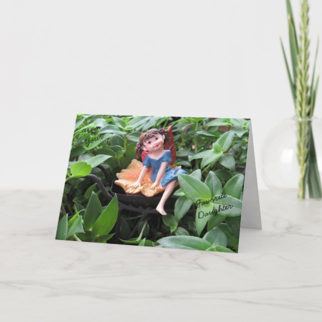 Tarjeta de hadas favoritas del día del padre (Anverso)