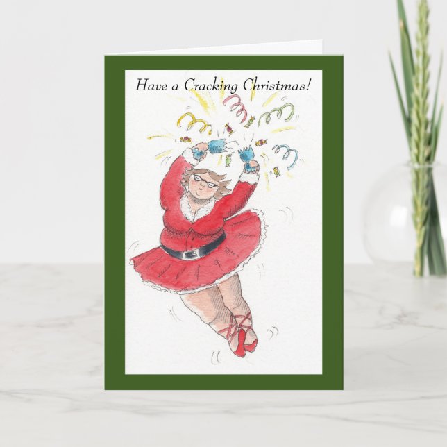 Tarjeta de hadas para Navidades de cracking (Anverso)