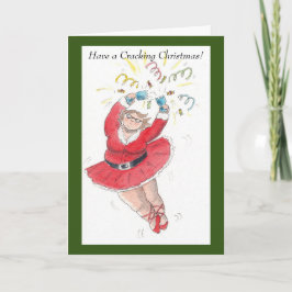 Tarjeta de hadas para Navidades de cracking