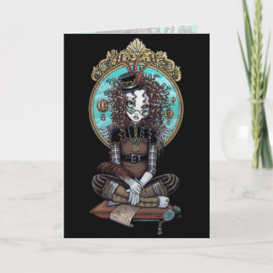 Tarjeta de hadas punky del arte del balón de aire