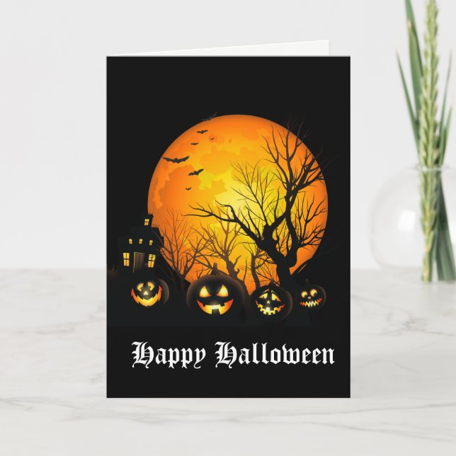 Tarjeta de Halloween (Anverso)