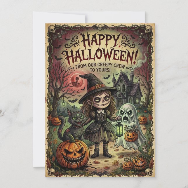 Tarjeta de Halloween  (Anverso)