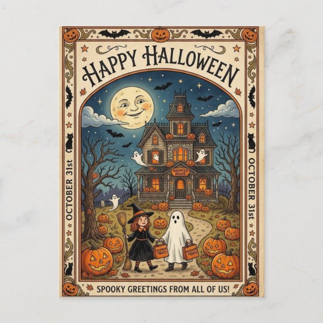 Tarjeta de Halloween (Anverso)