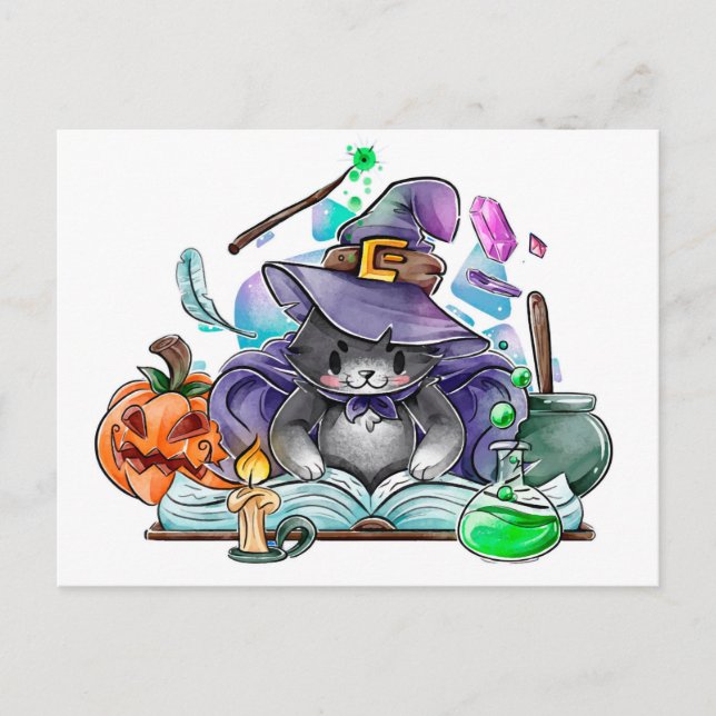 Tarjeta de Halloween Adorable (Anverso)