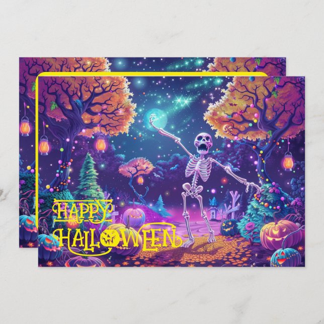 Tarjeta de Halloween Bone to Be Wild! (Anverso / Reverso)