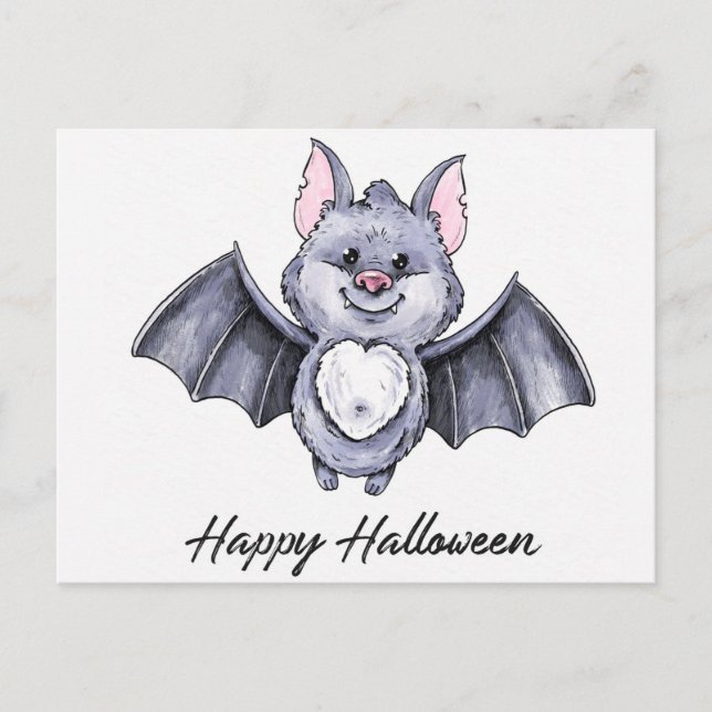 Tarjeta de Halloween Bonita (Anverso)