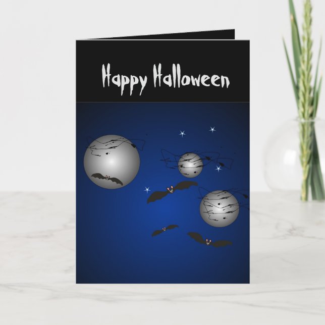 Tarjeta de Halloween Boo Hoo Diviértete con Murcié (Anverso)