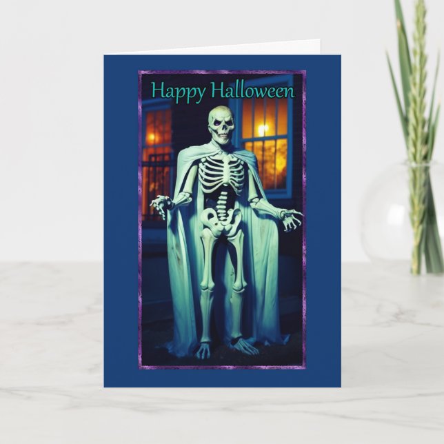 Tarjeta de Halloween con escrúpulos de escrúpulos  (Anverso)
