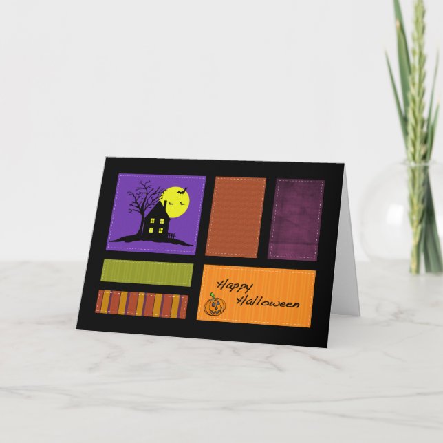 Tarjeta de Halloween con estilo de aplicación (Anverso)