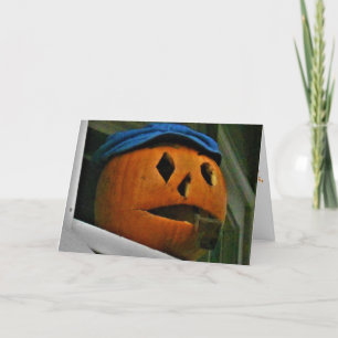 Tarjeta de Hallowe'en “Cuidado con el Jack-O’-The-