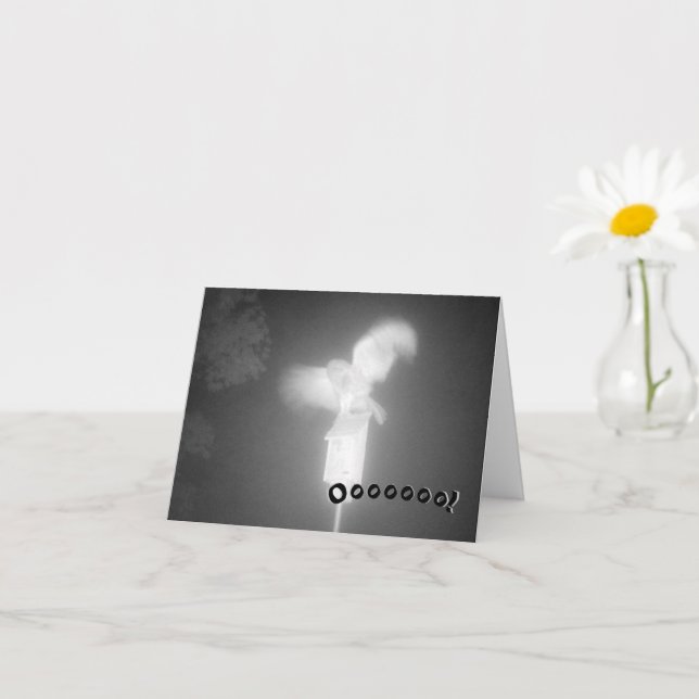 Tarjeta de Halloween de Bechuza (Planta pequeña)